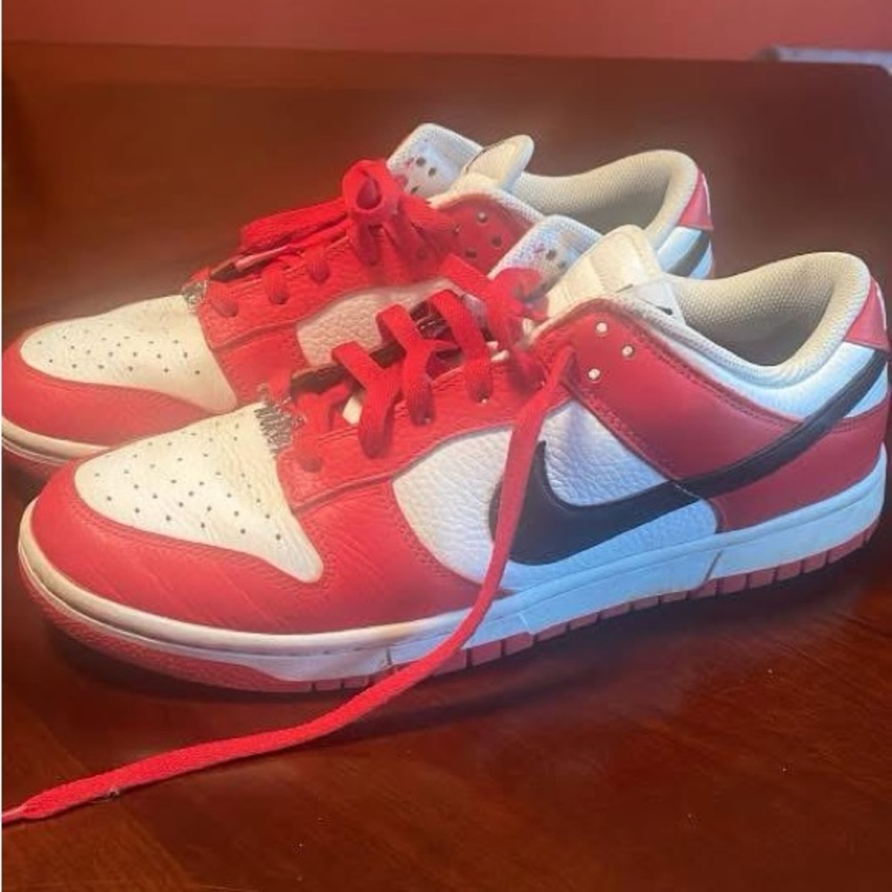 Men’s Red and White Sneakers-custom made.